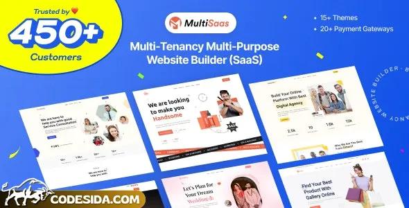 MultiSaas v2.4.0 - Multi-Tenancy Multipurpose Website Builder (Saas) - nulled