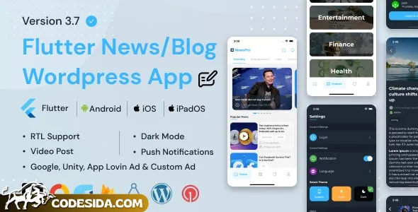 NewsPro v3.7 - Blog/News/Article App For Wordpress