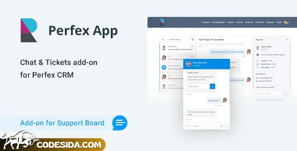 Perfex CRM Chat & Tickets App for Support Board v1.1.2