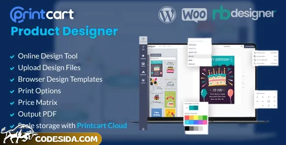 Printcart Product Designer v1.2.3 - WooCommerce WordPress