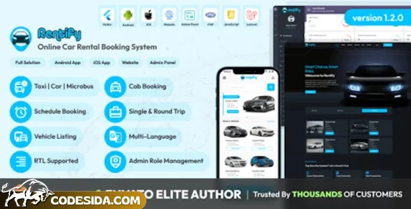 Rentify v1.0.0 - Online Car Rental Booking System Full Solution
