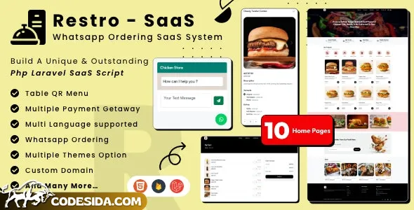 Restro SaaS v3.7 - Multi Restaurant Online WhatsApp Food Ordering System SaaS - nulled