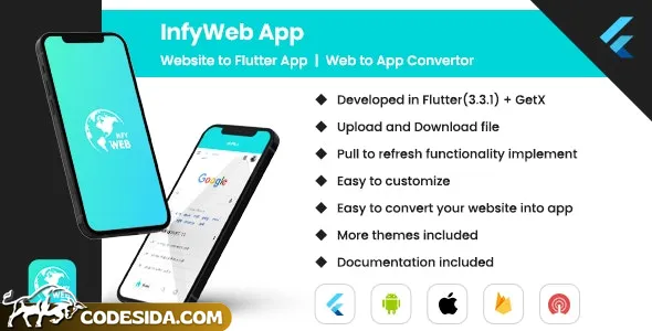 Web to App - Convert Website to Flutter App - 13 August 2024