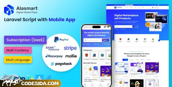 Alasmart v2.0.2 - Digital Product Download Marketplace Laravel Script