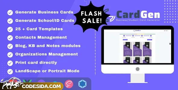 CardGen v3.6.4 - Business or ID Card Generator - nulled