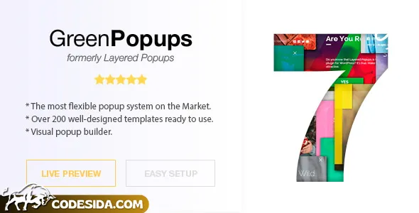 Green Popups (formerly Layered Popups) v7.5.0 - Popup Plugin for WordPress