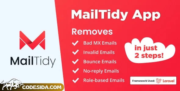 MailTidy v2.4 - Email List Cleaner SAAS Application - nulled
