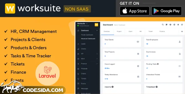 WORKSUITE v5.4.7 - HR, CRM and Project Management - nulled