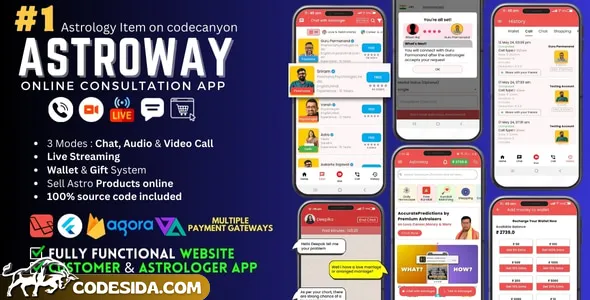 Astroway v2.1.5 - Astrology Consultations, Chat, Audio/Video Calls, Live Streaming