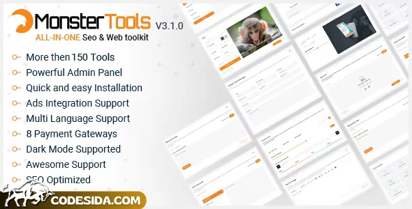 MonsterTools v3.1.0 - The All-in-One SEO & Web Toolkit, like a Swiss Army Knife - nulled